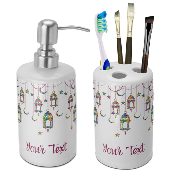 Custom Hanging Lanterns Ceramic Bathroom Accessories Set