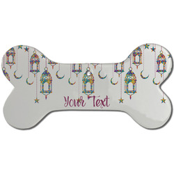 Hanging Lanterns Ceramic Dog Ornament - Front