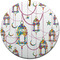 Moroccan Lanterns Ceramic Flat Ornament - Circle (Front)