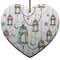 Hanging Lanterns Heart Ceramic Ornament