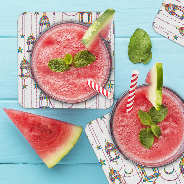 Moroccan Lanterns Coaster Set - LIFESTYLE