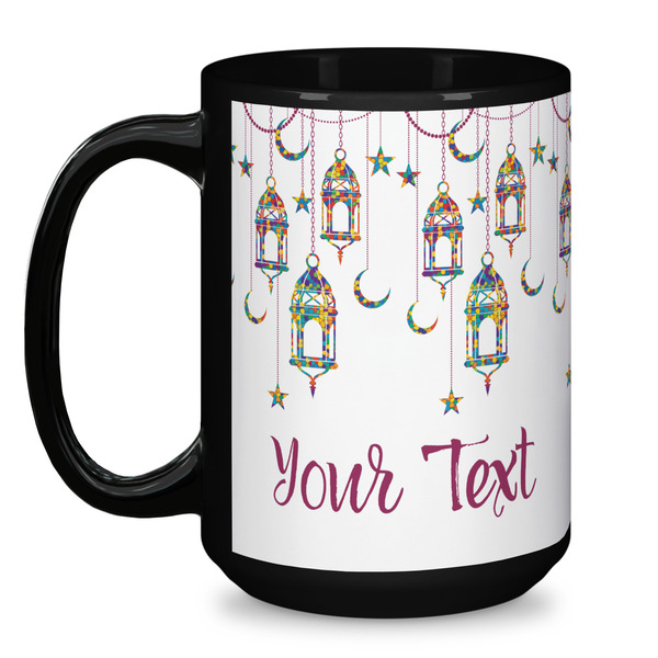 Moroccan Lanterns Coffee Mug - 15 oz - Black