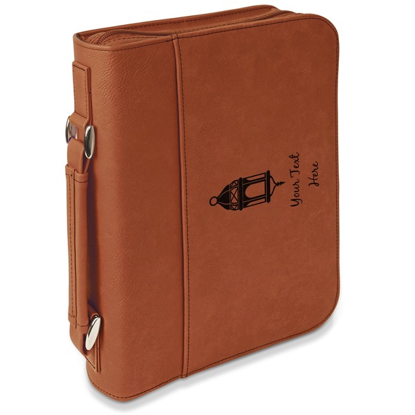 Custom Hanging Lanterns Leatherette Bible Cover with Handle & Zipper