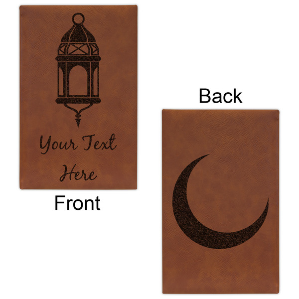 Moroccan Lanterns Cognac Leatherette Journal - Double Sided - Apvl