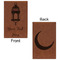 Moroccan Lanterns Cognac Leatherette Journal - Double Sided - Apvl