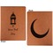 Moroccan Lanterns Cognac Leatherette Portfolios with Notepad - Large - Double Sided - Apvl