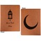 Moroccan Lanterns Cognac Leatherette Portfolios with Notepad - Small - Double Sided- Apvl