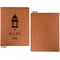 Moroccan Lanterns Cognac Leatherette Portfolios with Notepad - Small - Single Sided- Apvl