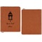 Moroccan Lanterns Cognac Leatherette Zipper Portfolios with Notepad - Single Sided - Apvl