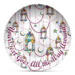 Hanging Lanterns Microwave Safe Plastic Plate - Composite Polymer