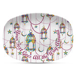 Hanging Lanterns Plastic Platter - Microwave & Oven Safe Composite Polymer