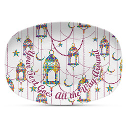 Hanging Lanterns Plastic Platter - Microwave & Oven Safe Composite Polymer