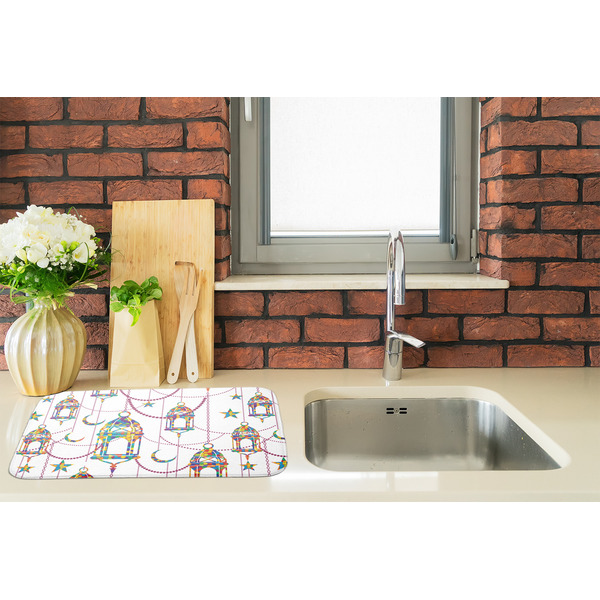 Moroccan Lanterns Dish Drying Mat - LIFESTYLE 2