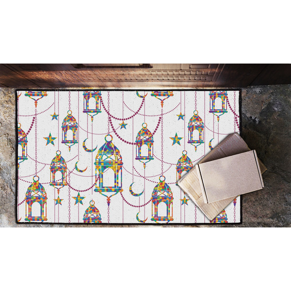 Moroccan Lanterns Door Mat - LIFESTYLE (Lrg)