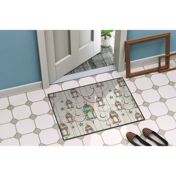 Moroccan Lanterns Door Mat Lifestyle