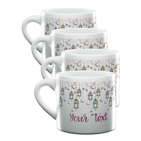 Custom Hanging Lanterns Double Shot Espresso Cups - Set of 4