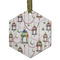 Moroccan Lanterns Frosted Glass Ornament - Hexagon