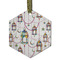 Hanging Lanterns Flat Glass Ornament - Hexagon