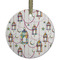 Moroccan Lanterns Frosted Glass Ornament - Round