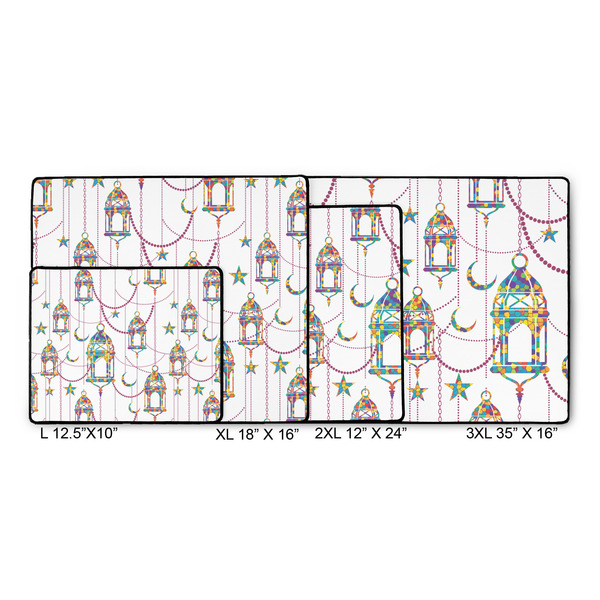 Moroccan Lanterns Gaming Mats - SIZE CHART