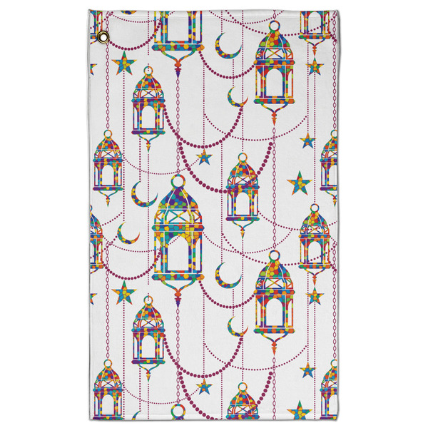Custom Hanging Lanterns Golf Towel - Poly-Cotton Blend - Large