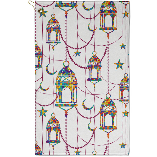 Custom Hanging Lanterns Golf Towel - Poly-Cotton Blend - Small