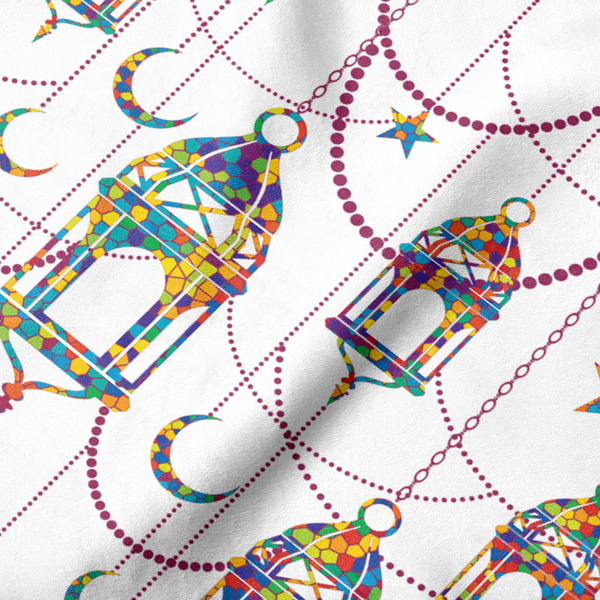 Moroccan Lanterns Hooded Baby Towel- Detail Close Up