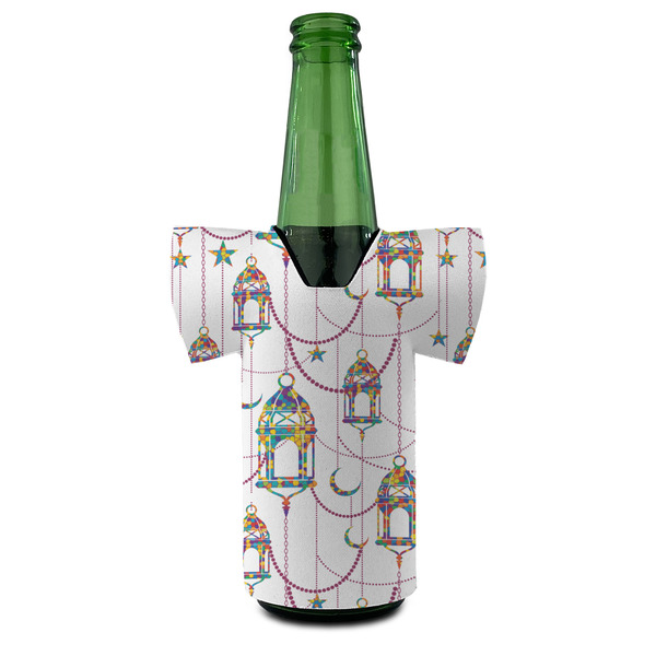 Moroccan Lanterns Jersey Bottle Cooler - FRONT (on bottle)