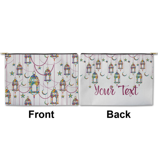 Moroccan Lanterns Large Zipper Pouch Approval (Front and Back)