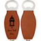 Moroccan Lanterns Leather Bar Bottle Opener - Front and Back (single sided)