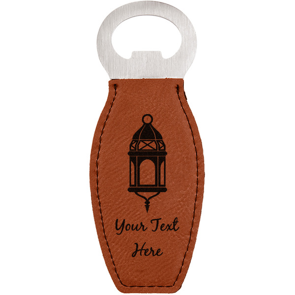 Custom Hanging Lanterns Leatherette Bottle Opener