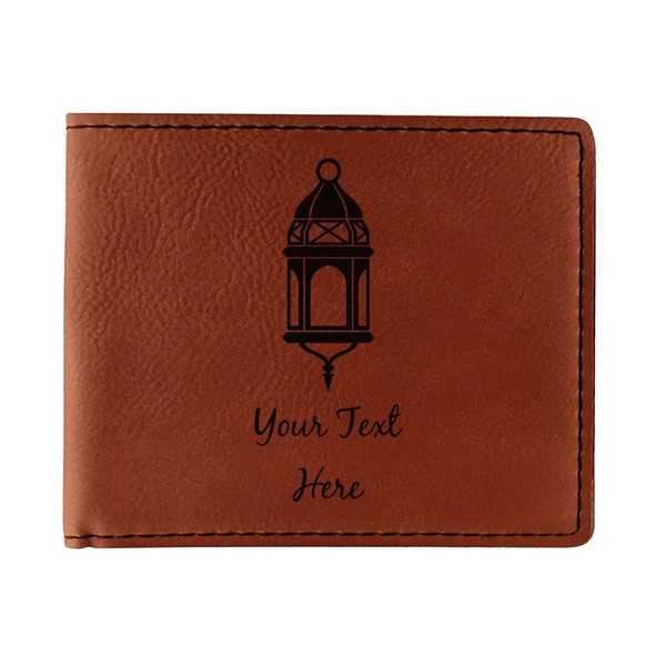 Custom Hanging Lanterns Leatherette Bifold Wallet - Single Sided