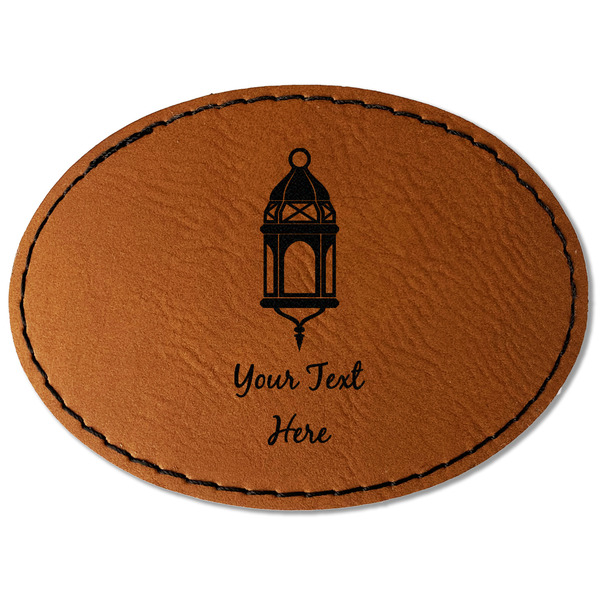Moroccan Lanterns Leatherette Patches - Oval