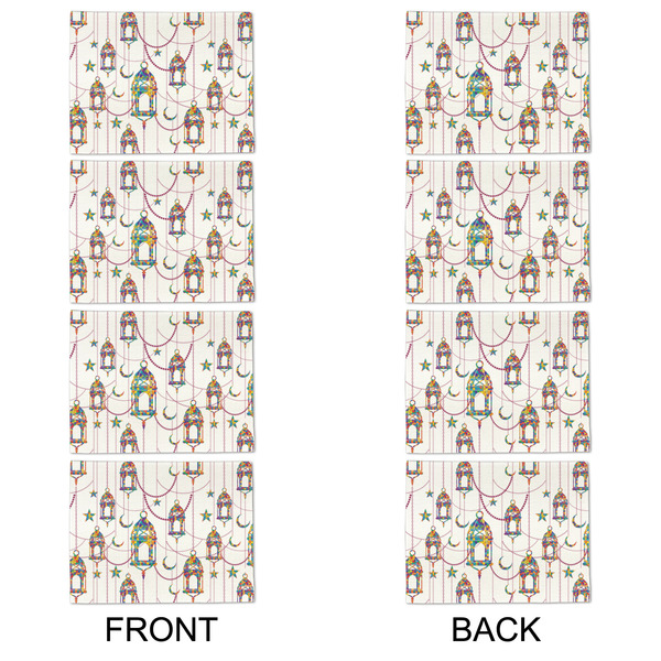 Moroccan Lanterns Linen Placemat - APPROVAL Set of 4 (double sided)
