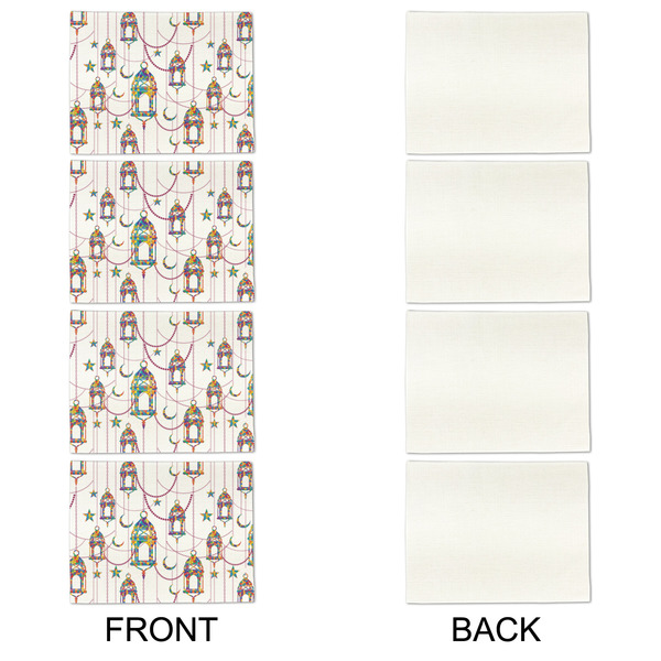 Moroccan Lanterns Linen Placemat - APPROVAL Set of 4 (single sided)