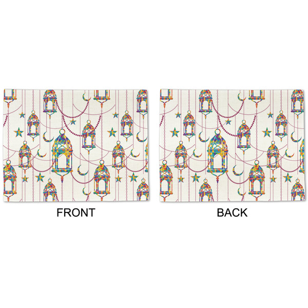 Moroccan Lanterns Linen Placemat - APPROVAL (double sided)