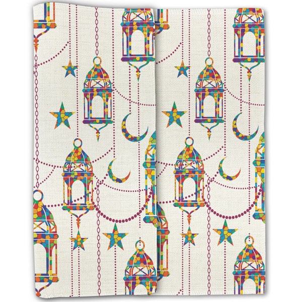 Moroccan Lanterns Linen Placemat - Folded Half (double sided)