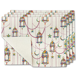Hanging Lanterns Single-Sided Linen Placemat - Set of 4