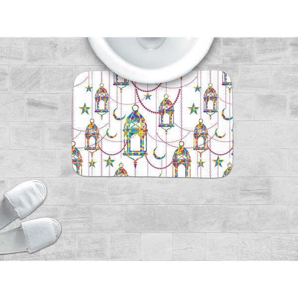 Moroccan Lanterns Memory Foam Bath Mat - LIFESTYLE