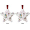 Moroccan Lanterns Metal Star Ornament - Front and Back