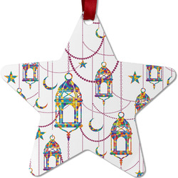 Hanging Lanterns Metal Star Ornament - Double Sided