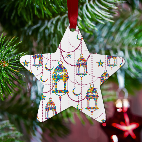 Moroccan Lanterns Metal Star Ornament - Lifestyle