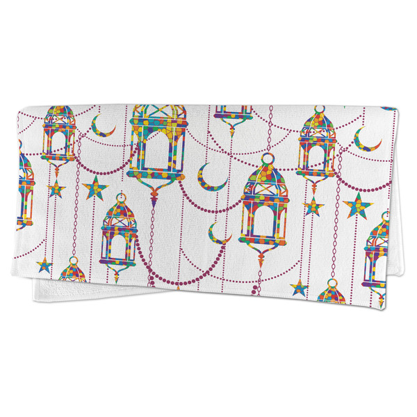 Moroccan Lanterns Microfiber Dish Rag - FOLDED (half)
