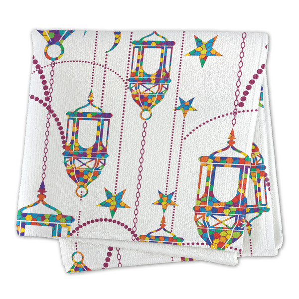 Moroccan Lanterns Microfiber Dish Rag - FOLDED (square)