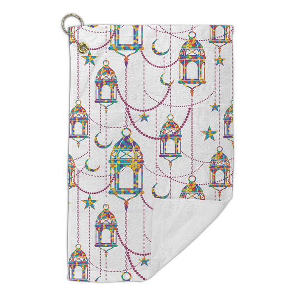 Moroccan Lanterns Microfiber Golf Towels Small - FRONT FOLDED