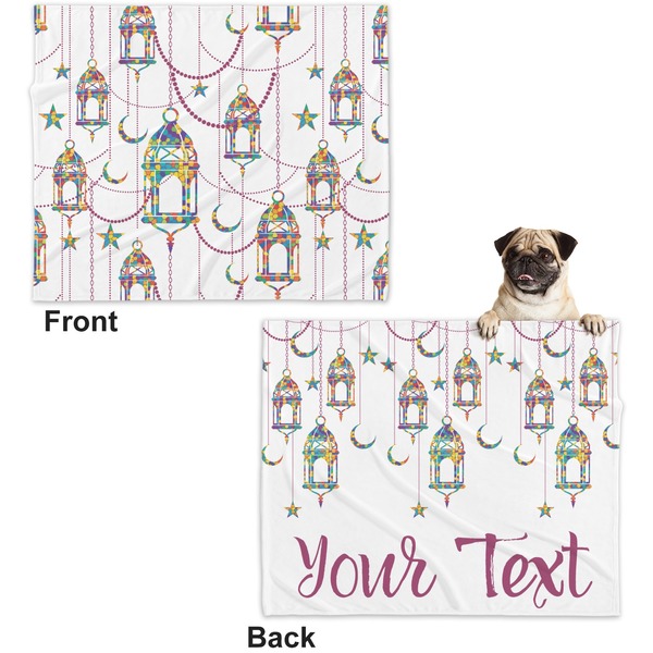 Arabian Lamps Microfleece Dog Blanket - Large- Front & Back