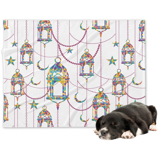 Custom Hanging Lanterns Dog Blanket - Large