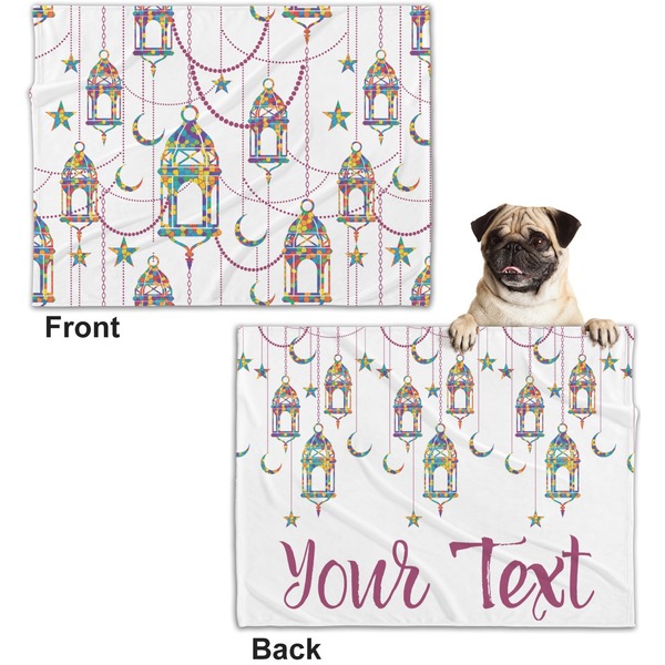Arabian Lamps Microfleece Dog Blanket - Regular - Front & Back