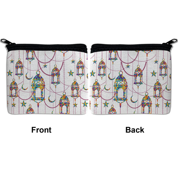 Moroccan Lanterns Neoprene Coin Purse - Front & Back (APPROVAL)