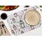 Moroccan Lanterns Octagon Placemat - Single front (LIFESTYLE) Flatlay